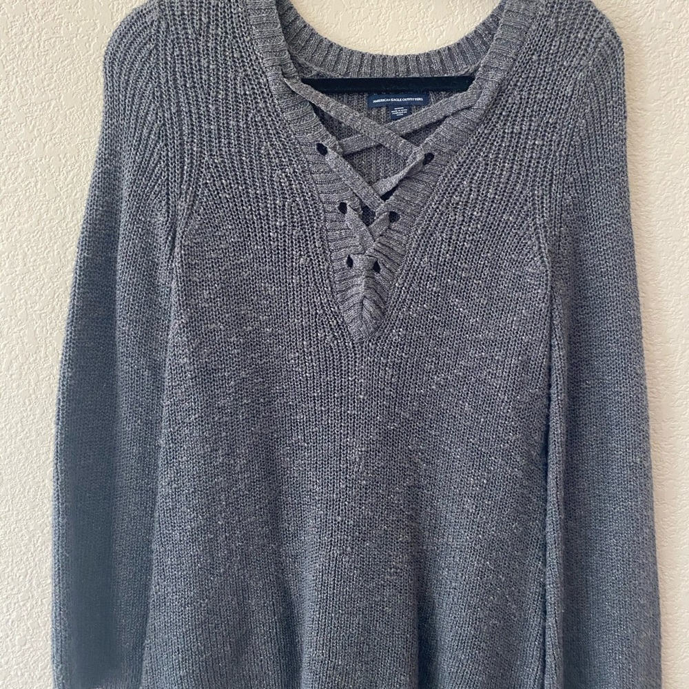 Gray sweater